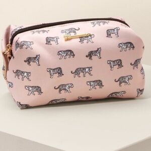 NWT Stella & Dot Pink Tiger Pouf